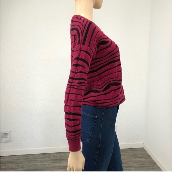 T/O sweater tigers print red,black size:S - Picture 10 of 14